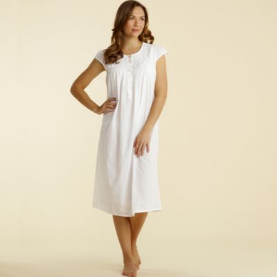 White Cap Sleeve Nightdress