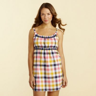 Multi coloured check chemise