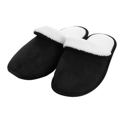 Black mule slippers Thumbnail Image
