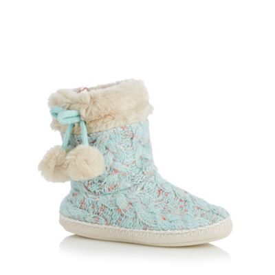 green slipper boots