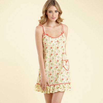 Floozie by Frost French Light yellow print woven chemise