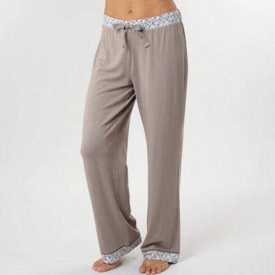 Beige plain pyjama bottoms