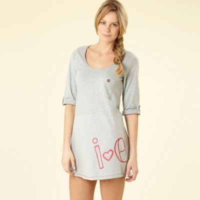 Grey longline sleep t-shirt