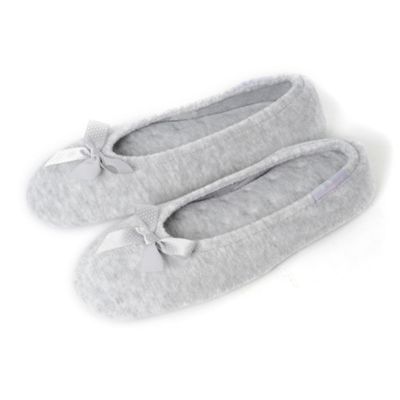 Grey Stretch Ballet Slippers
