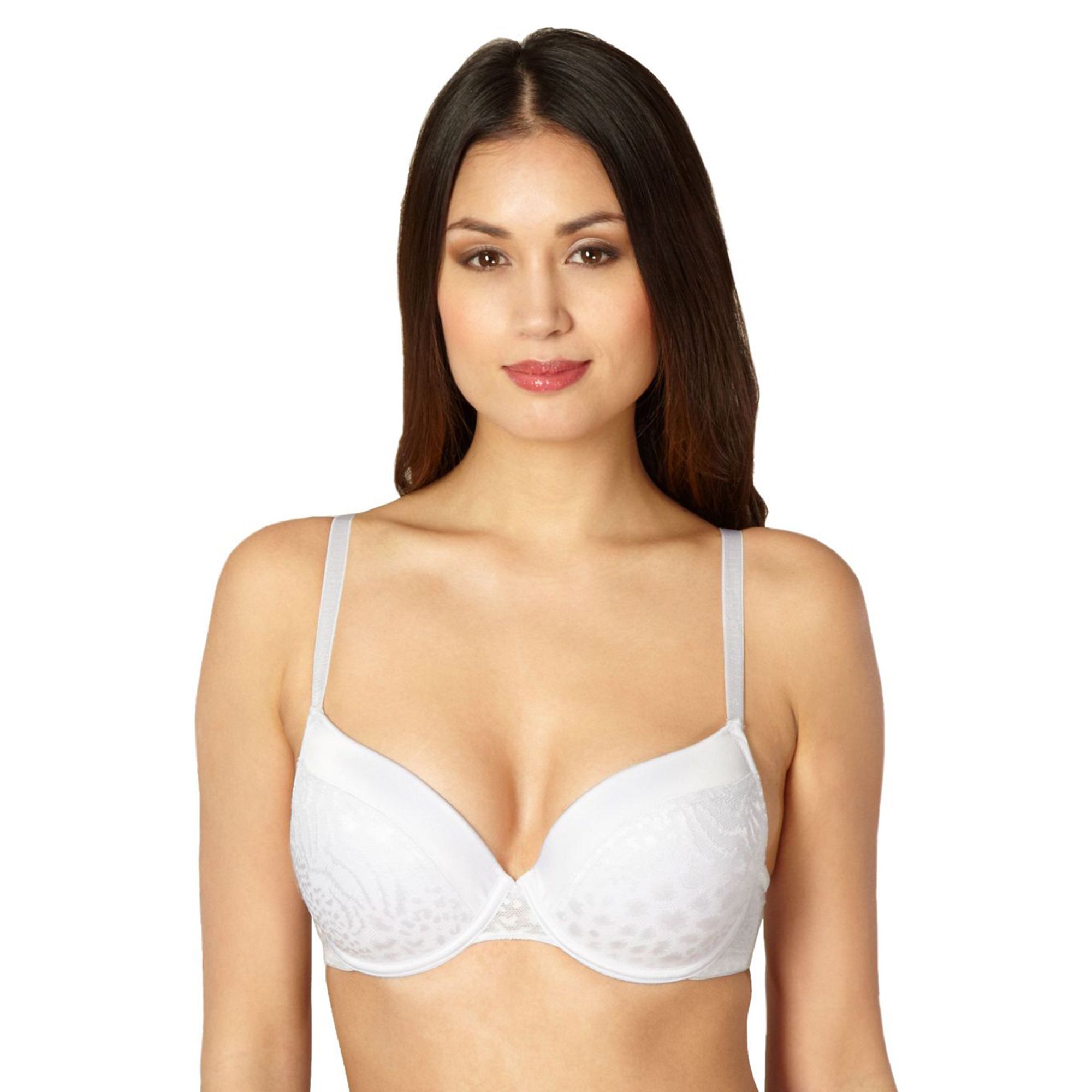 Debenhams Womens White Jacquard Mega Gel PushUp Bra From Debenhams eBay