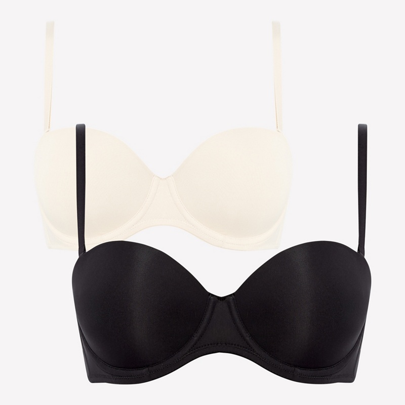 The Collection - 2 Pack Microfibre Underwired Padded Strapless Bra Review