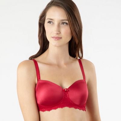 Debenhams Red lace wing t-shirt mastectomy bra