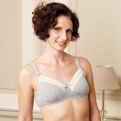 Grey marl Chloe mastectomy bra