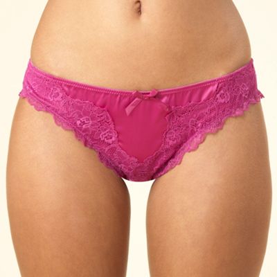 Plum satin brazilian briefs