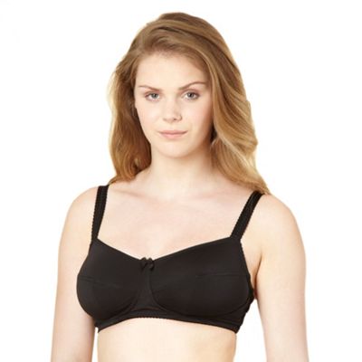 Pack of two black and white maternity bras                                                                                      