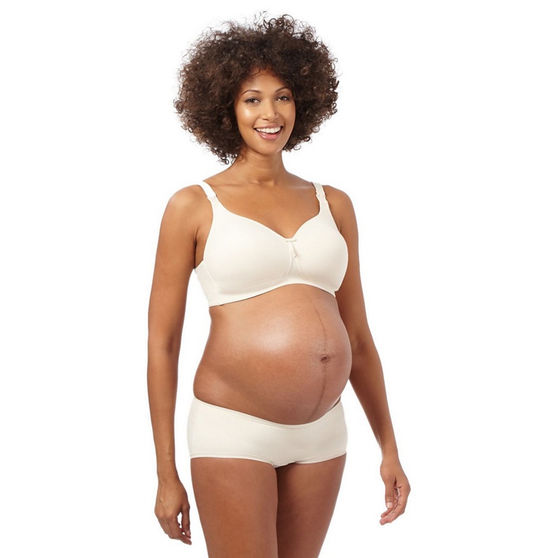 Nursing - Beige Non-Wired Padded Full Cup Nursing Bra Review