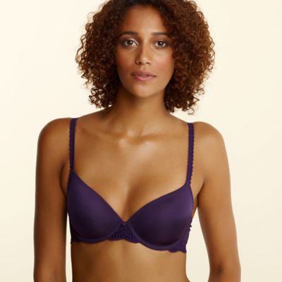 Debenhams Purple embroidered wing t-shirt bra