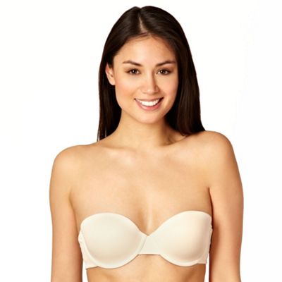 Natural strapless comfort bra