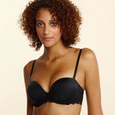 Black lace multiway bra