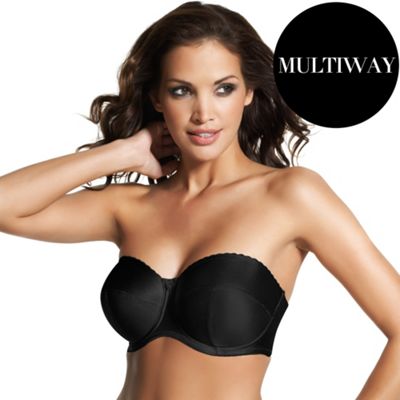 Fantasie Black Ivory Rose strapless bra