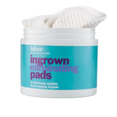 Ingrown hair eliminating peeling pads