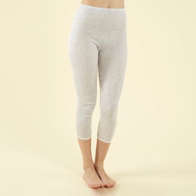 Grey Thermal Capri Leggings