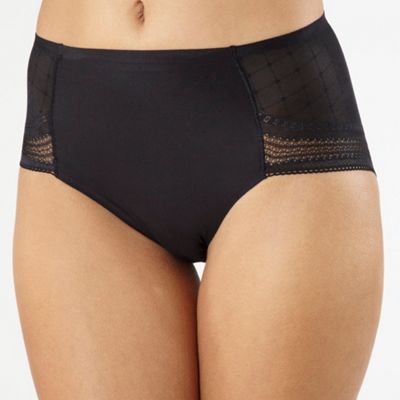 Black Invisible midi briefs