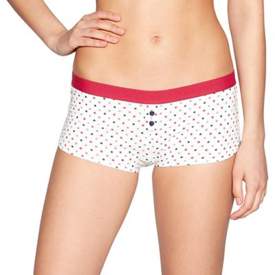 White Invisible midi briefs