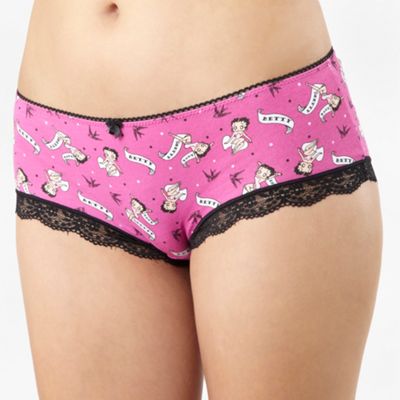 Pink Betty Boop printed boxers