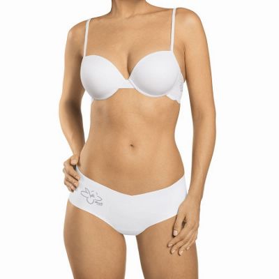 White cotton light t-shirt bra