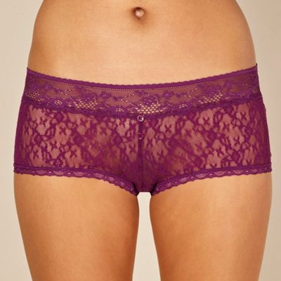 Light purple lace shorts