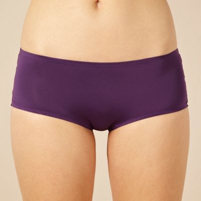 Dark purple lace trimmed Invisible shorts