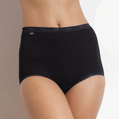 Pack of four black maxi briefs