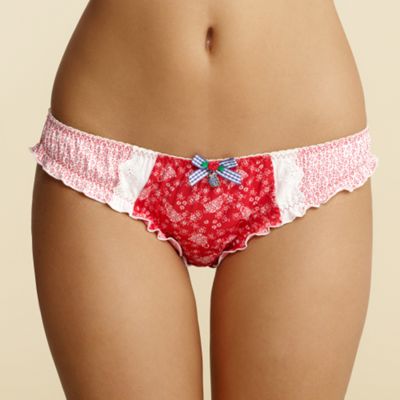 Red tea cup print hipster briefs