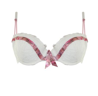 Adore Moi by Ultimo White Broderie Anglaise balcony bra