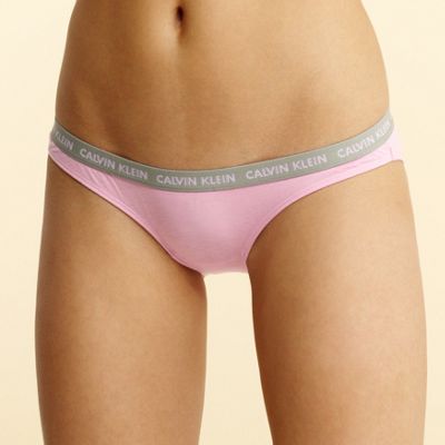 Pack of two pink Cotton Stretch bikini