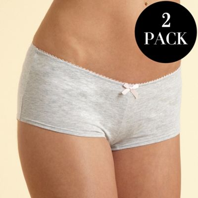 Pack of two pink & grey shorts