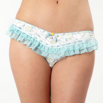 Light blue spoon print hipster briefs