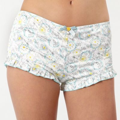 Light blue spoon print french knickers