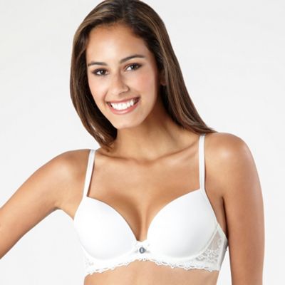 J by Jasper Conran Ivory smooth cup t-shirt bra