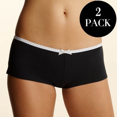 Pack of two black shorts