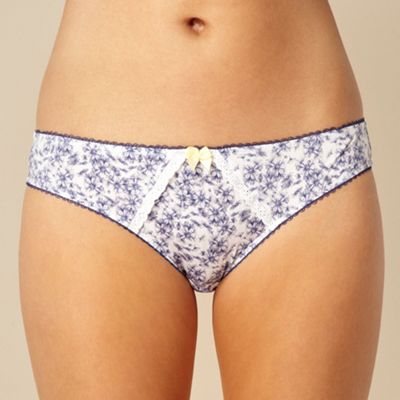 Blue floral shorts