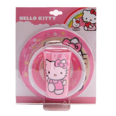 Hello Kitty 3 piece dinner set