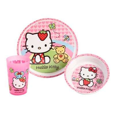 Hello Kitty three piece dinner set