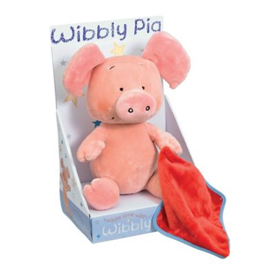 Early Learning Centre Wibbly Pig soft toy with blanket