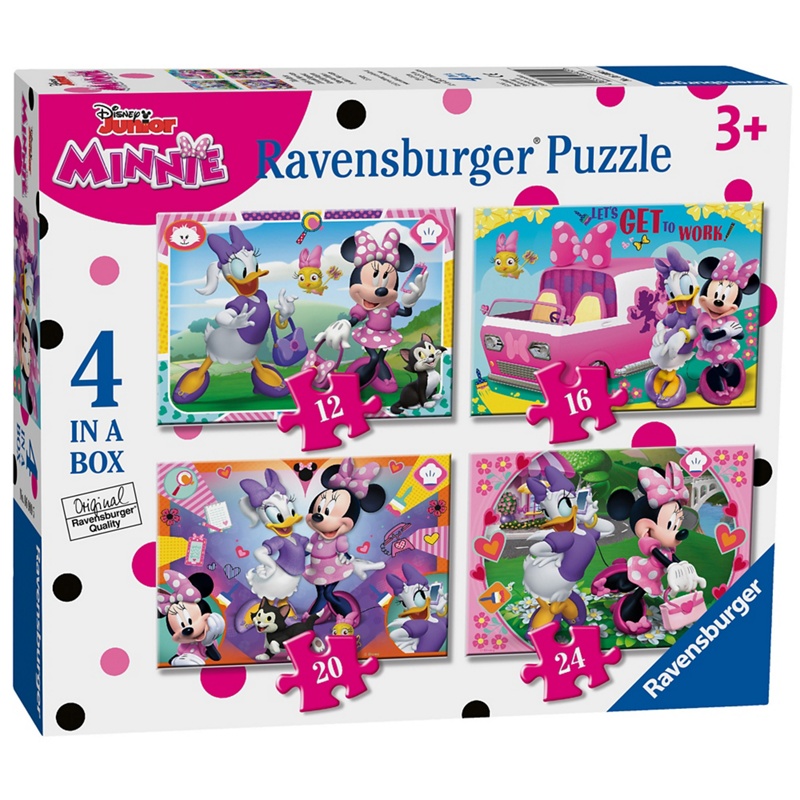 Disney - Disney Minnie Mouse Happy Helpers 4 In Box (12, 16, 20, 24Pc) Jigsaw Puzzles Review