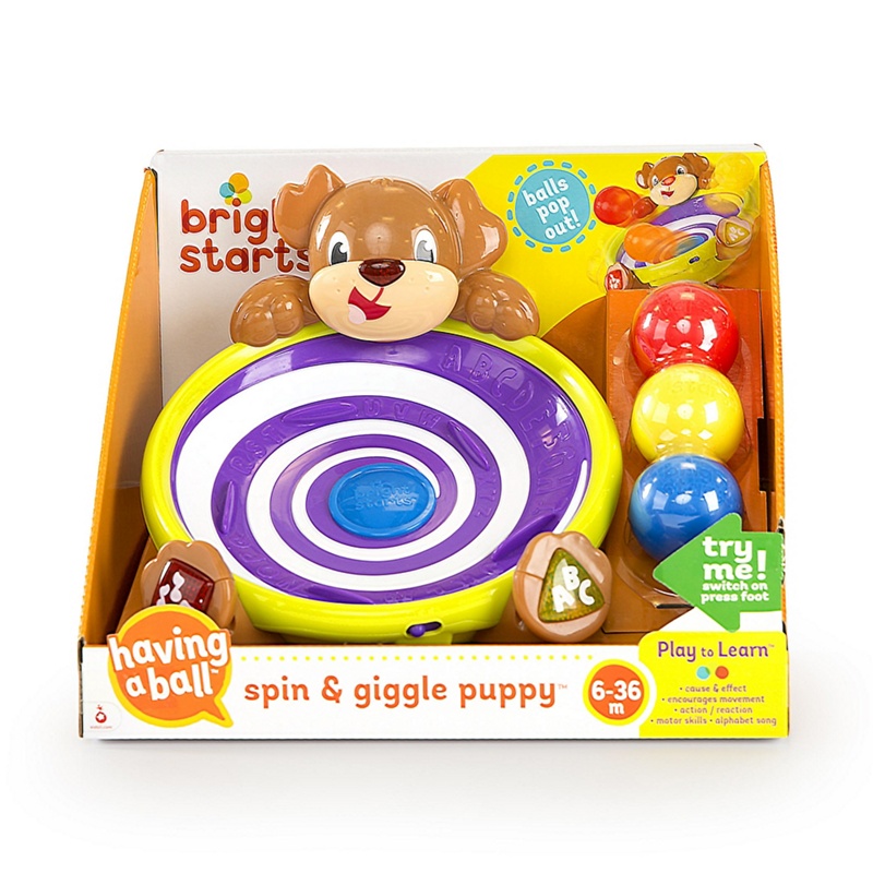 Bright Starts - Bright Startsã¢ - Spin And Giggle Puppyã¢' Toy Review