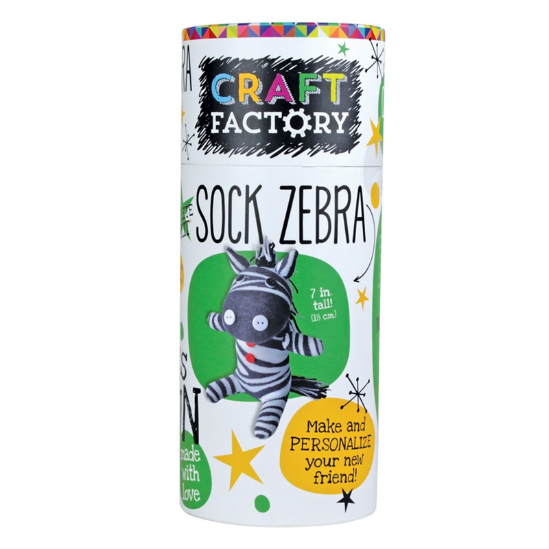 Parragon - 'Craft Factory' Sock Zebra Craft Tube Review