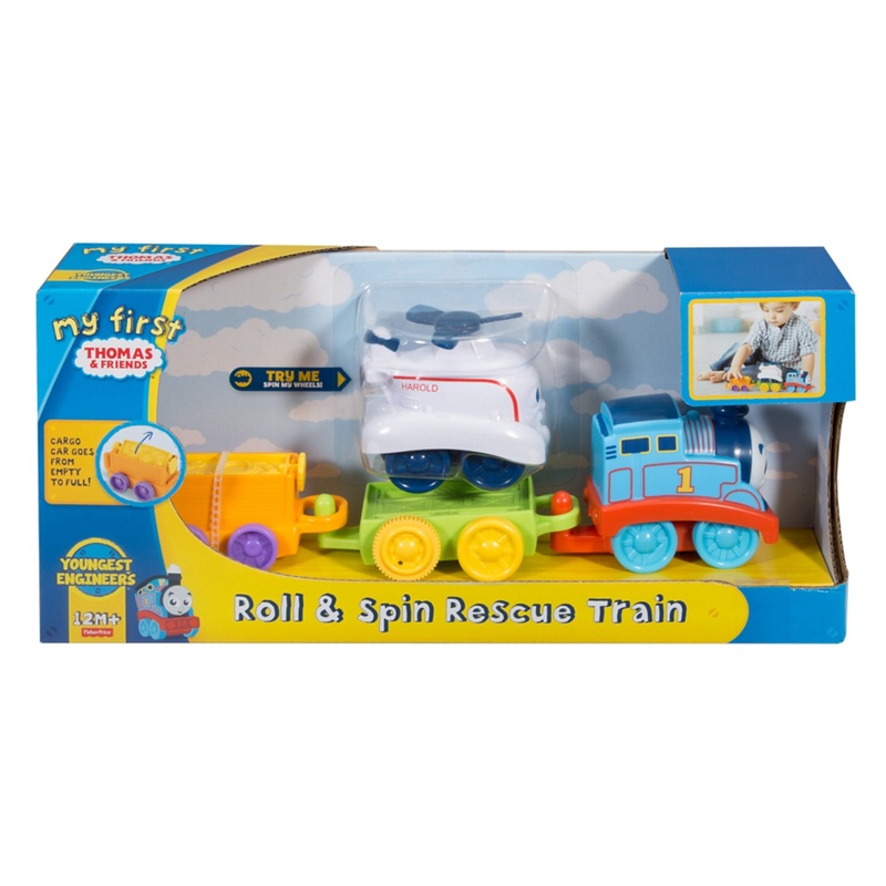 Mattel - Fisher-PriceÀ_ - My First Roll And Spin Rescue Train' Set Review