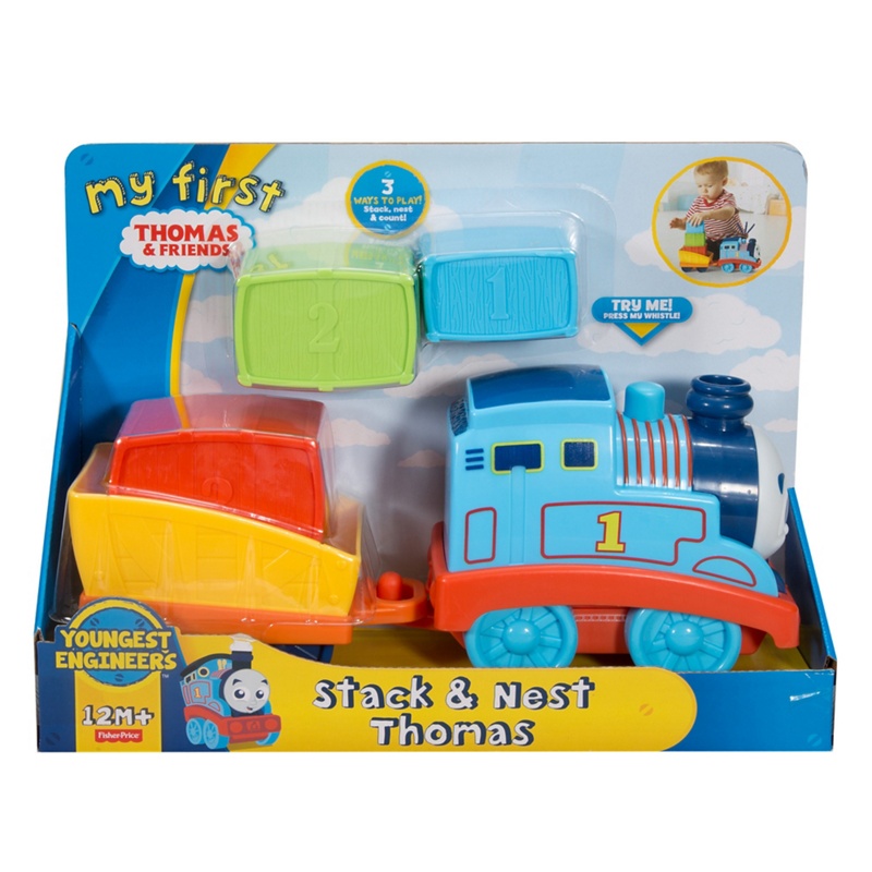 Mattel - Fisher-PriceÀ_ - My First Stack And Nest Thomas' Toy Train Set Review