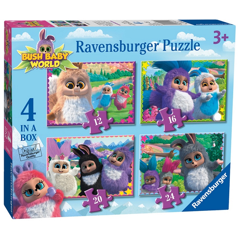 Ravensburger - 'Bush Baby World' 4 In A Box Jigsaw Puzzles Review