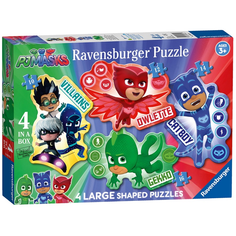 Ravensburger - 'Pj Masks' 4 Large Shaped Jigsaw Puzzles Review