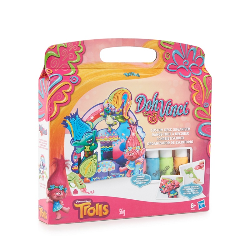 Play-Doh - 'Doh Vinci' 'Trolls' Custom Desk Organiser Set Review