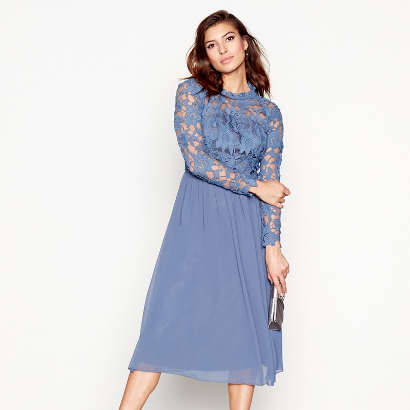 Jackson Cabernet Flutter Sleeve Chiffon Dress