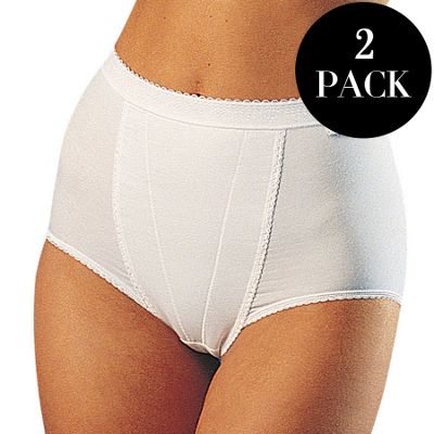 White pack of 2 maxi control briefs